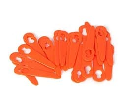 NTH products - Trimmerkopbladen - Vervangingsbladen voor grasmaaier - Oranje - Duurzaam kunststof - 24-delige set - Geschikt voor Polycut 2-2 - Herbruik...