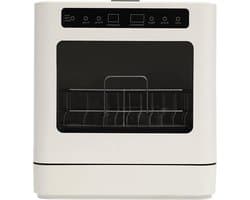 Tafelvaatwasser - Mini vaatwasser - Snel servies reinigen - Touch bediening - 6-8 couverts - Wit