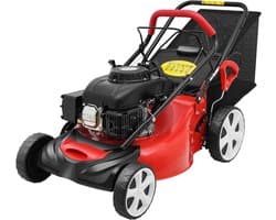 Benzine Grasmaaier - Zelfrijdende Maaier - Gazon Onderhoud - 8-voudige Hoogteverstelling - 51 cm Snijbreedte - Staal