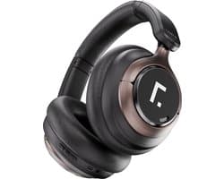 Over Ear Koptelefoon Draadloos - Draadloze Headset met Microfoon - Bluetooth 6.0 - 100 Uur Batterij - Inklapbaar - Active noice cancelling (ANC) Kristalheldere Gesprekken - Bluetooth Headset - hoofdtelefoon - Zwart
