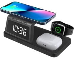 Draadloze Oplader Oplaadstandaard Mobiele Telefoon Oplader s Oplaadstations Horloge Oplaadstation Voor Meerdere Apparaten Draadloos Abs