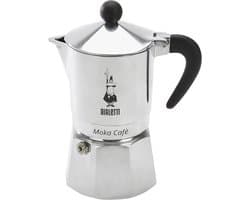 Espressomachine voor 3 kopjes - aluminium, grijs
