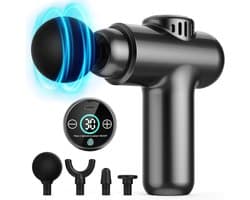 massagepistool voor diepe weefselmassage, draagbaar, 30 snelheden, LCD-touchscreen voor spierontspanning