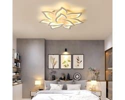 Dimbare LED Plafondlamp met Afstandsbediening - Creatief Bloemblad Ontwerp voor Woonkamer, Slaapkamer en Hal