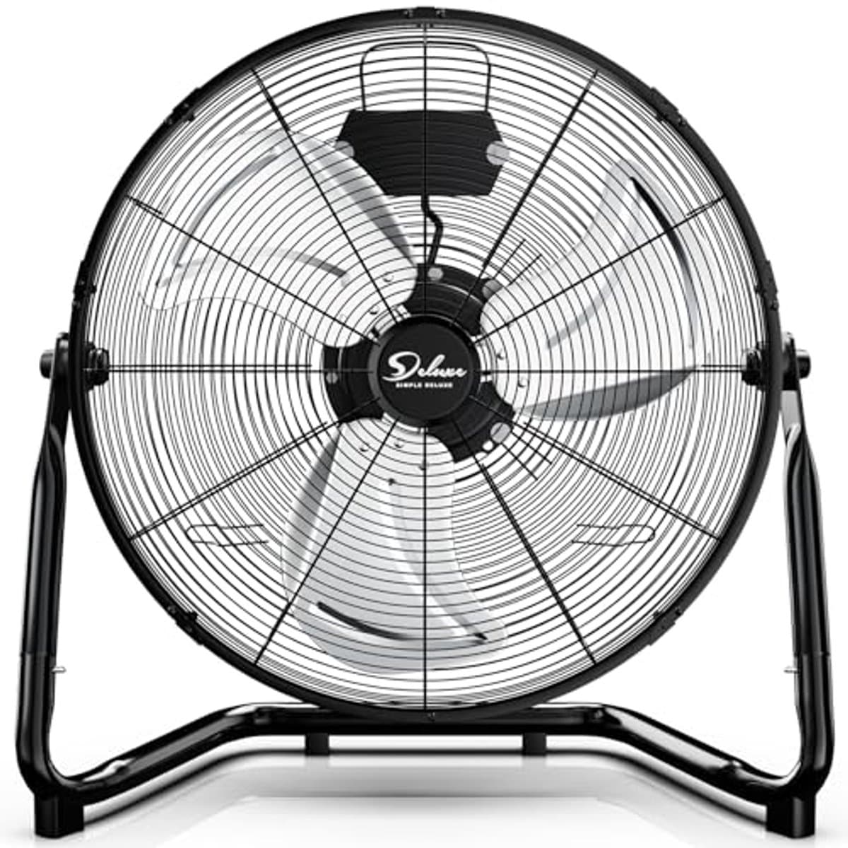 Industriële Vloerventilator met 3 Snelheden en Hoge Snelheid, 45,7 cm, Robuust Metaal voor Magazijn en Werkplaats — afbeelding 1