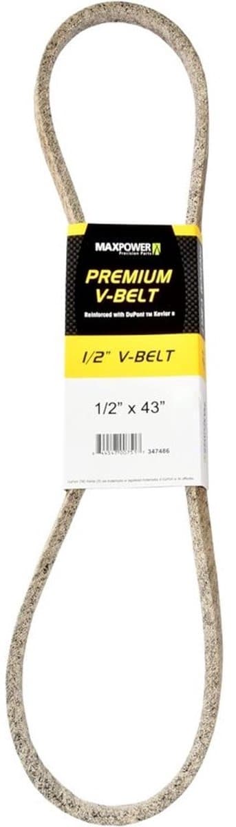 Aandrijfriem Grasmaaier - V-snaar - Gazon Onderhoud - Versterkt met Kevlar - 1095 mm Buitenlengte - Beige — afbeelding 1