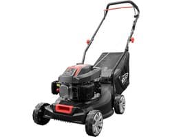 Benzine Grasmaaier - Gazonmaaier Motor - Middelgrote Tuinen - Lichtgewicht Wendbaar - 40 cm Snijbreedte - Zwart Rood