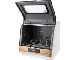 Draagbare Vaatwasser - Aanrecht Vaatwasser - Kleine Huishoudens - Stoom Condensatie Droging - 4-6 Sets - Goud