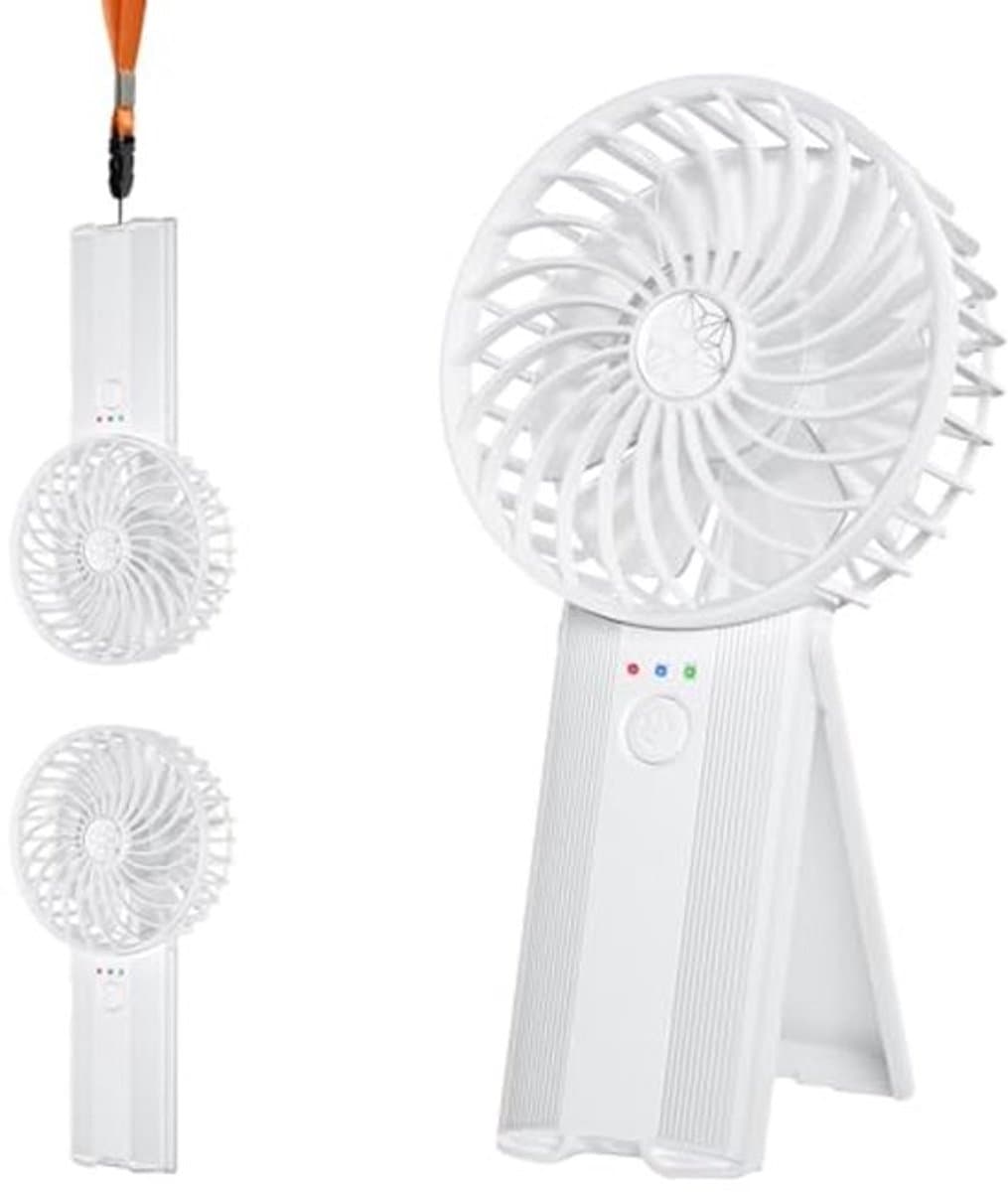 Oplaadbare USB Handventilator - Draagbare Mini Ventilator met 4 Snelheden voor Thuis, Kantoor en Reizen — afbeelding 1