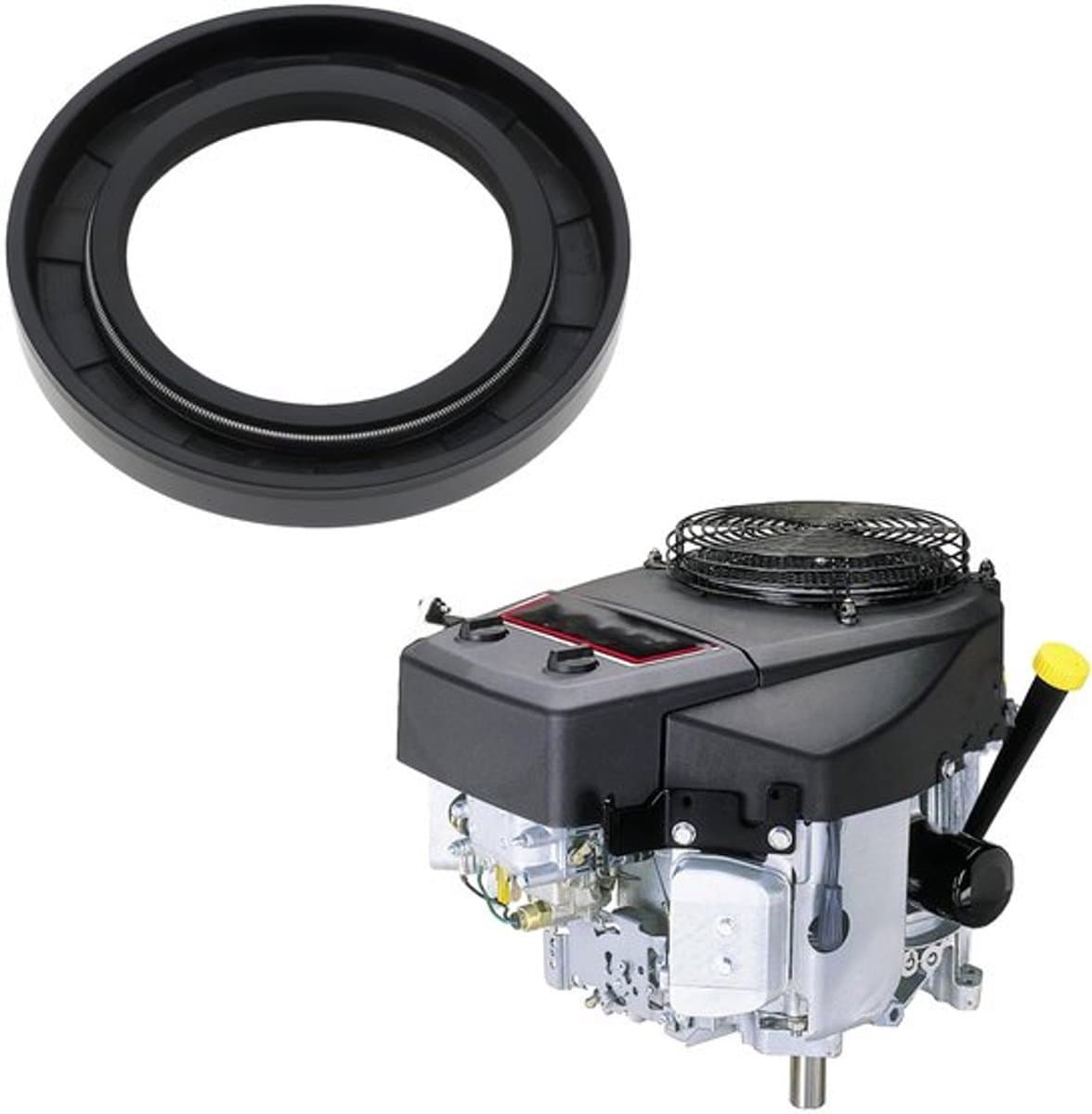 Oliekeerringen 2 Stuks - Compatibel met Kawasaki FH601V/FH641V/FH680V - Krukas - Afdichtingsonderdeel - Blokkeert olielekkage - Motorafdichting — afbeelding 1