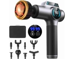 Massagepistool, hoogwaardige percussiemassage voor spierontspanning, professioneel deep tissue massagepistool en handig verwarmd spiermassagepistool voor volledige lichaamsontspanning