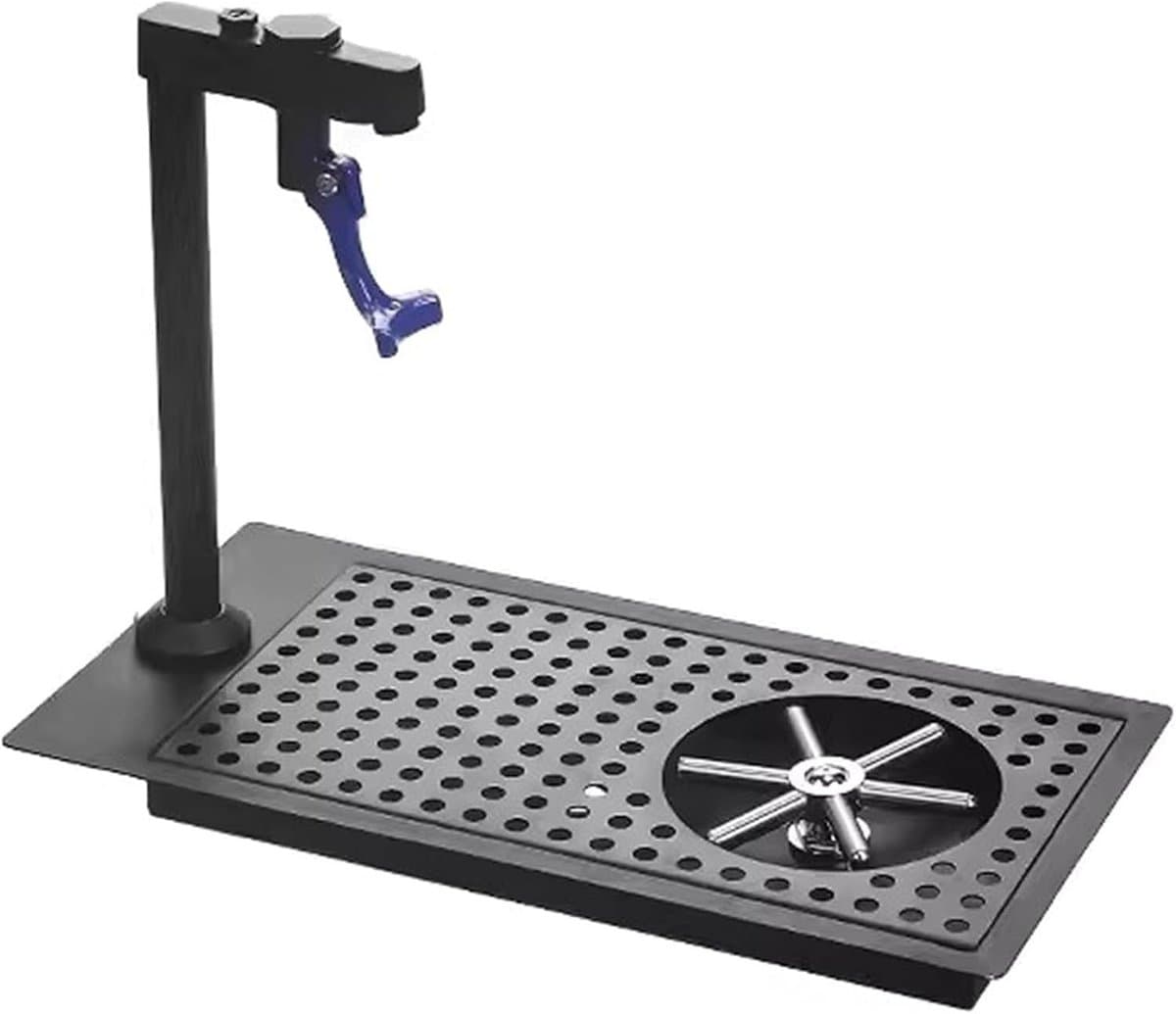 Roestvrijstalen Glasspoeler - Spoelkraan Set - Efficiënt Glazen Spoelen - Ingebouwd Drainageontwerp - 39 x 20 cm - Zilver — afbeelding 1