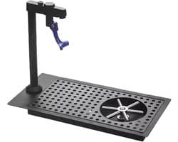 Roestvrijstalen Glasspoeler - Spoelkraan Set - Efficiënt Glazen Spoelen - Ingebouwd Drainageontwerp - 39 x 20 cm - Zilver