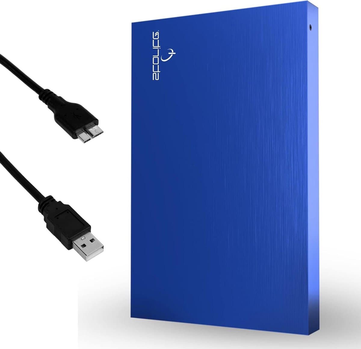 Externe Harde Schijf - Draagbare Opslag - Bestanden Opslaan - Ultradun Metalen Ontwerp - 320 GB - Blauw — afbeelding 1