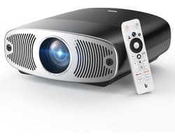 SnelShoppen - Bettdow 4K Beamer met Android 9.0 & Google TV, 1080P, Autofocus, Trapezoidal Correctie, Video Projector met Google Voice Assistant & Dol