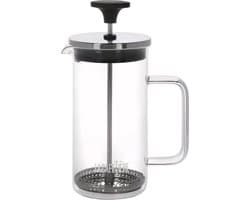 La Cafetière Glazen Cafetière 3 Kops - 350 ml - French Press van Borosilicaatglas met RVS Deksel - Koffiemaker voor 1 à 2 Personen - Vaatwasserbestendig