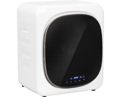 ECTEATOY® Wasdroger 4 kg - Mini Droger met Timer en Touch Display - RVS Trommel - 48x40x56 cm - Wit
