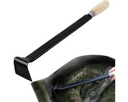 Grasmaaier Reiniger - Schraper Dek - Onderhoud Gazon - Lange Steel - 40 cm - Hout