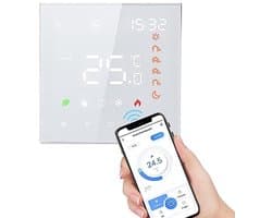 Digitale WiFi Thermostaat met Stembediening en LCD Display voor Vloerverwarming en Warmwater