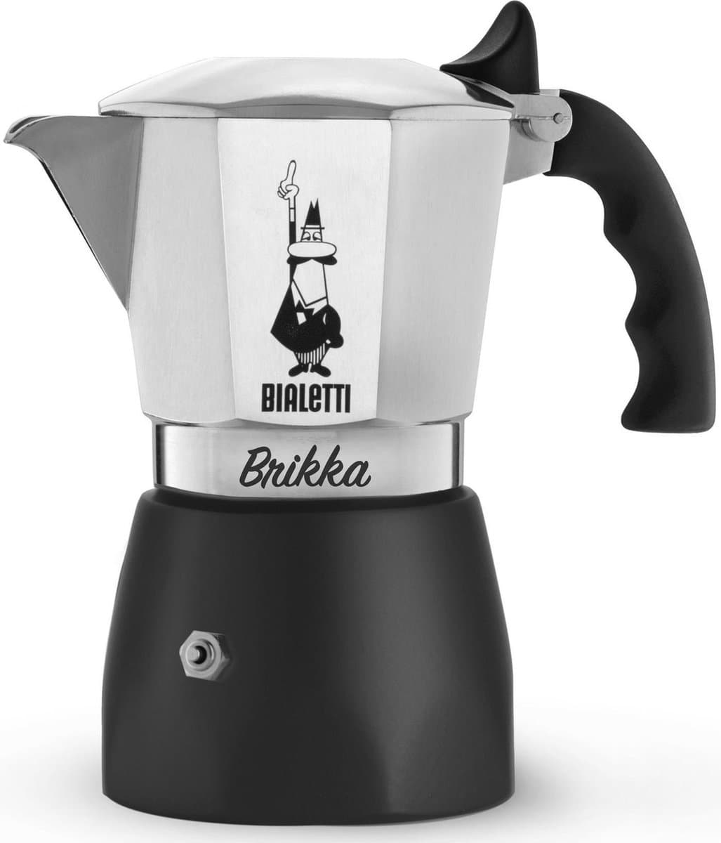 Bialetti Brikka Percolator 4 Kops – Espresso Maker met Cremalaag – Aluminium – Italiaanse Koffiezetter — afbeelding 1