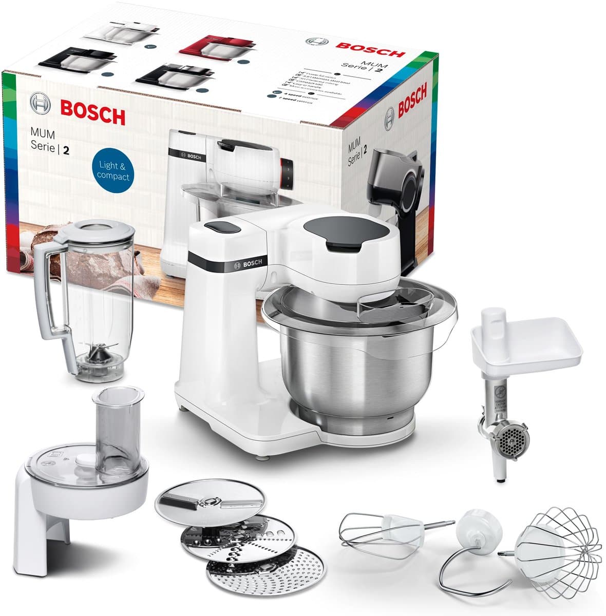 Bosch MUMS2EW30 MUM serie 2 Keukenmachine — afbeelding 1