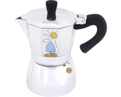Any Morning - Hes-3 Percolator - Italiaanse espressomachine - mokkapot voor elke gelegenheid - 3 kopjes - 120 ml
