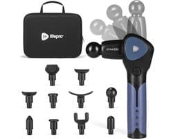 Verstelbaar Spiermassagepistool met 10 Massagetips voor Diepe Weefselmassage