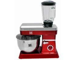 Herzberg Cooking Herzberg Hg-5065: 2 In 1 6,5L Standmixer En 1,7 Blender - 1200W Rood