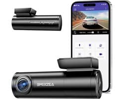 1296P WiFi Dashcam met app-bediening - spraakbediening - 170 graden groothoek - G-sensor - loopopname - nachtzicht - parkeerbewaking - 24/7 (M300)