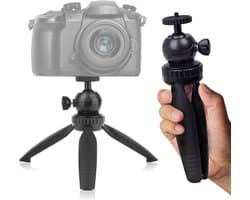 Overmax Tripod Stand Mini – Compact Verrijdbaar Statief – Tot 2 kg – 1/4” Schroefdraad – Inklapbaar tot 20 cm – Lichtgewicht & Duurzaam – Geschikt voor Projectoren, Camera’s en Meer – Verstelbare Beeldhoek – Voor Thuisbioscoop en Presentaties
