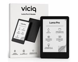 viciq Luma Pro ereader - 2026 model E-reader - Schermverlichting - 64GB opslag- 6 inch touchscreen - E-book reader - Inclusief oplader - Inclusief leren beschermhoes