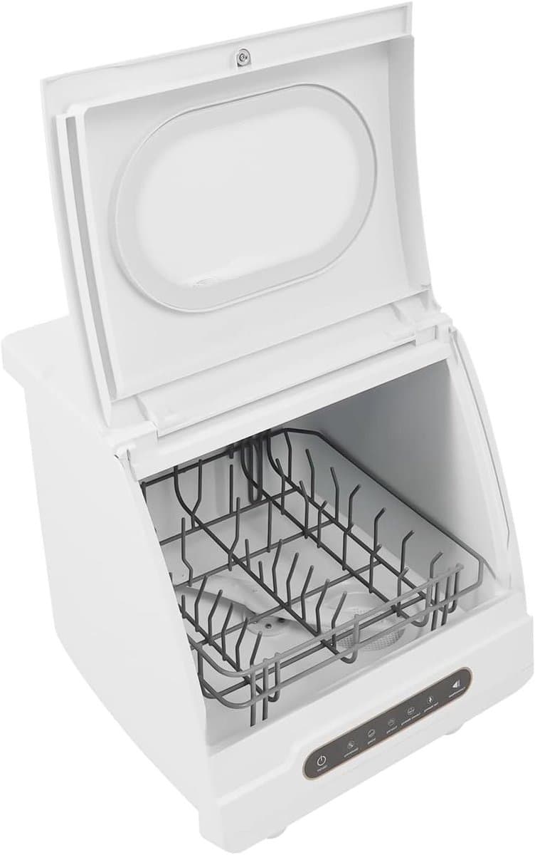 Mini Vaatwasser - Compacte Vaatwasser Tafelmodel - Snel Servies Reinigen - Zelfreinigend Sterilisatie - 45 cm breed - Wit — afbeelding 1