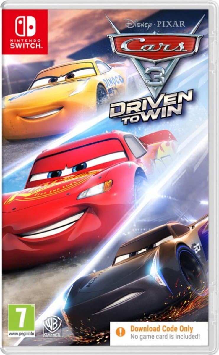 Cars 3: Driven to Win - Nintendo Switch (Code in a Box) — afbeelding 1