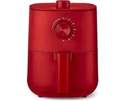 TIM® Mini Airfryer - Heteluchtfriteuse - Friteuse - Rood - 23cm x 28cm x 29cm; 3.15 kg