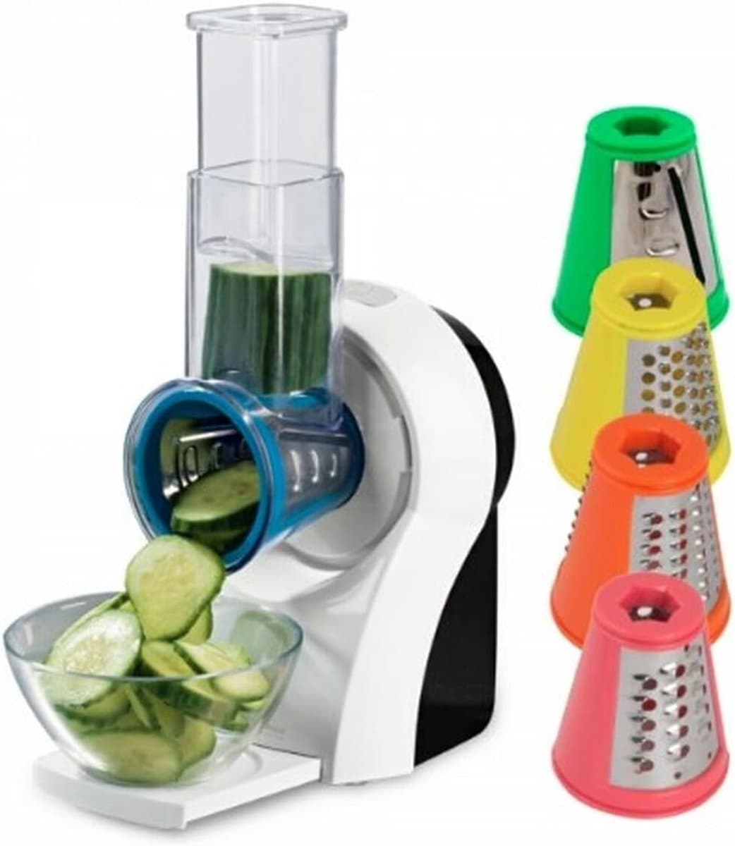 Elektrische rasp - Keukenrasp multitool - Snel ingrediënten raspen - Roestvrijstalen snijbladen - 25 cm lang - Meerkleurig — afbeelding 1