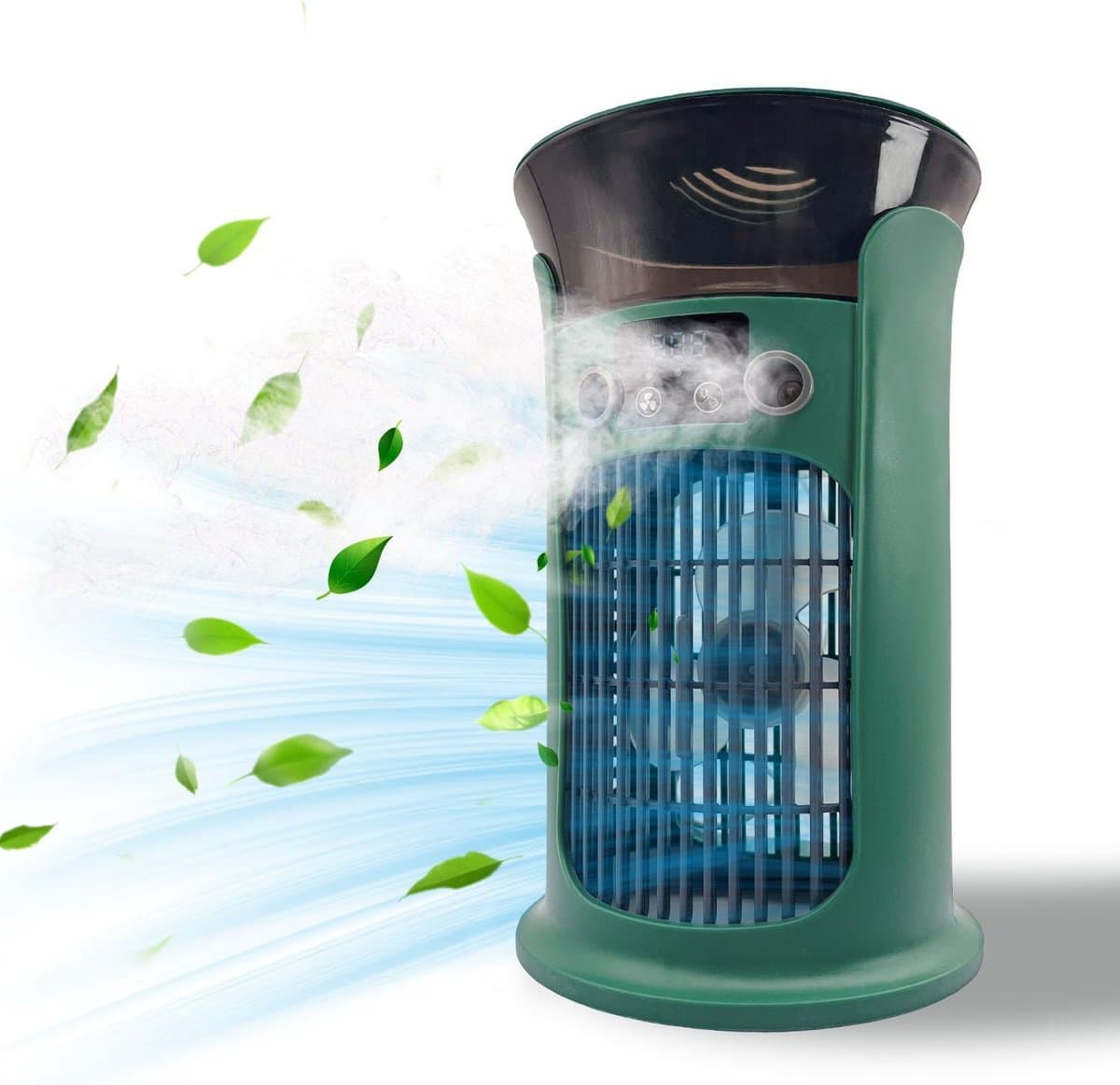 Draagbare airconditioning-ventilator, USB-aangedreven luchtkoeler, luchtbevochtiger, persoonlijke mini-luchtkoeler, ultra-stille koelventilator voor familie, reizen — afbeelding 1