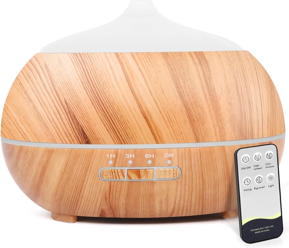 Aroma Diffuser en Luchtbevochtiger met Afstandsbediening 500 ml – Ultrasone Aromatherapie voor Grote Ruimtes — afbeelding 1