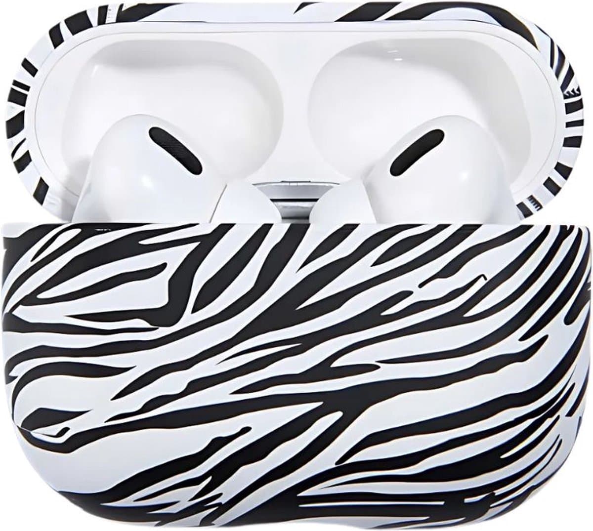 Shieldcase Zebra Style Case - beschermhoes geschikt voor Airpods Pro / 2 Pro hardcase - zebra print hoesje — afbeelding 1