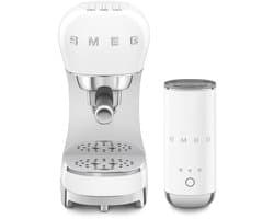 SMEG ECF12CREU Espressomachine Set – Melkopschuimer – 15 bar – Wit – 50’s Style