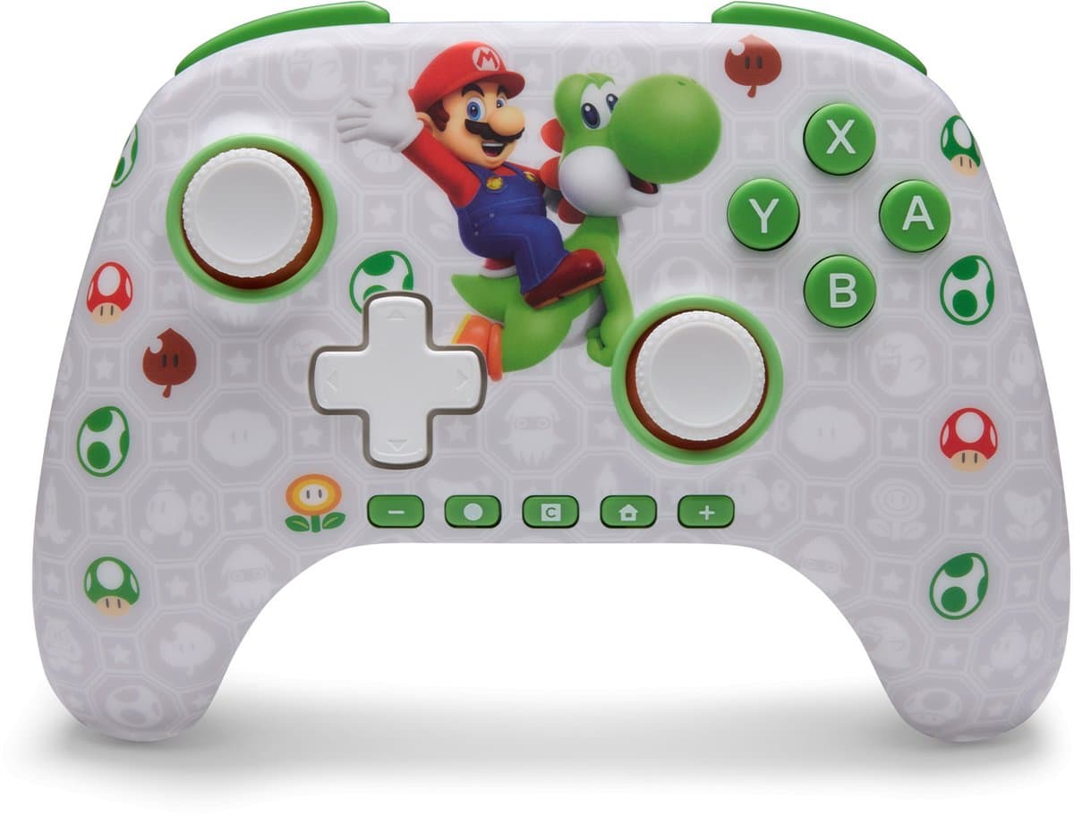 PowerA Advantage Draadloze Controller Nintendo Switch 2- Mario & Yoshi — afbeelding 1