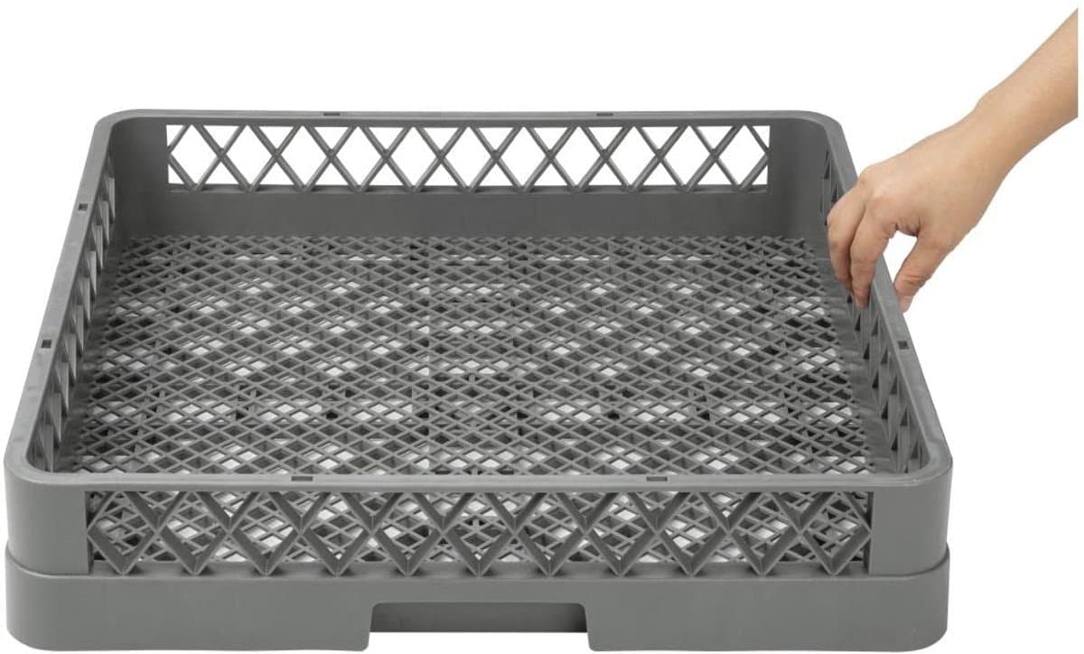 Bestek Vaatwasserrek - Keukenbenodigdheden - Zilverwerk Reinigen - Duurzaam Aluminium - 500x500mm - Grijs — afbeelding 1