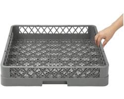 Bestek Vaatwasserrek - Keukenbenodigdheden - Zilverwerk Reinigen - Duurzaam Aluminium - 500x500mm - Grijs