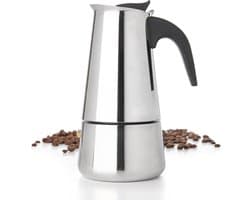 100ml Roestvrijstalen Fornuis Moka Percolator - Espresso & Latte Koffiemachine, Duurzame Cafetiere voor Thuisgebruik