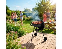 Houtskoolbarbecue Kansas in bolvorm
