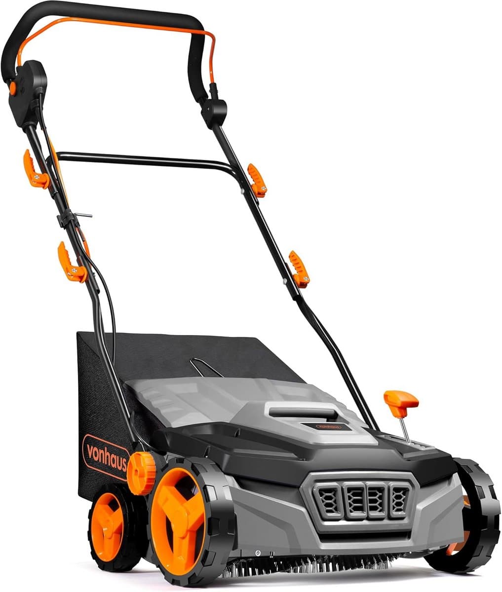Elektrische Graskrachtborstel 1800W - Kunstgras Stofzuiger & Veegmachine met 45L Opvangzak, 5 Hoogte-instellingen en 380mm Werkbreedte — afbeelding 1