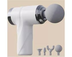 Draagbare Massage Gun - Spierontspanner Elektrisch - Spierherstel Bevorderen - 6 Snelheden 4 Opzetstukken
