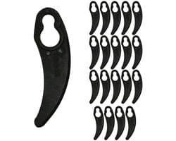Plastic Snijbladen - Reservemessen Grasmaaier - Gazon Onderhoud - Set van 20 - 60 mm Lengte - Wit