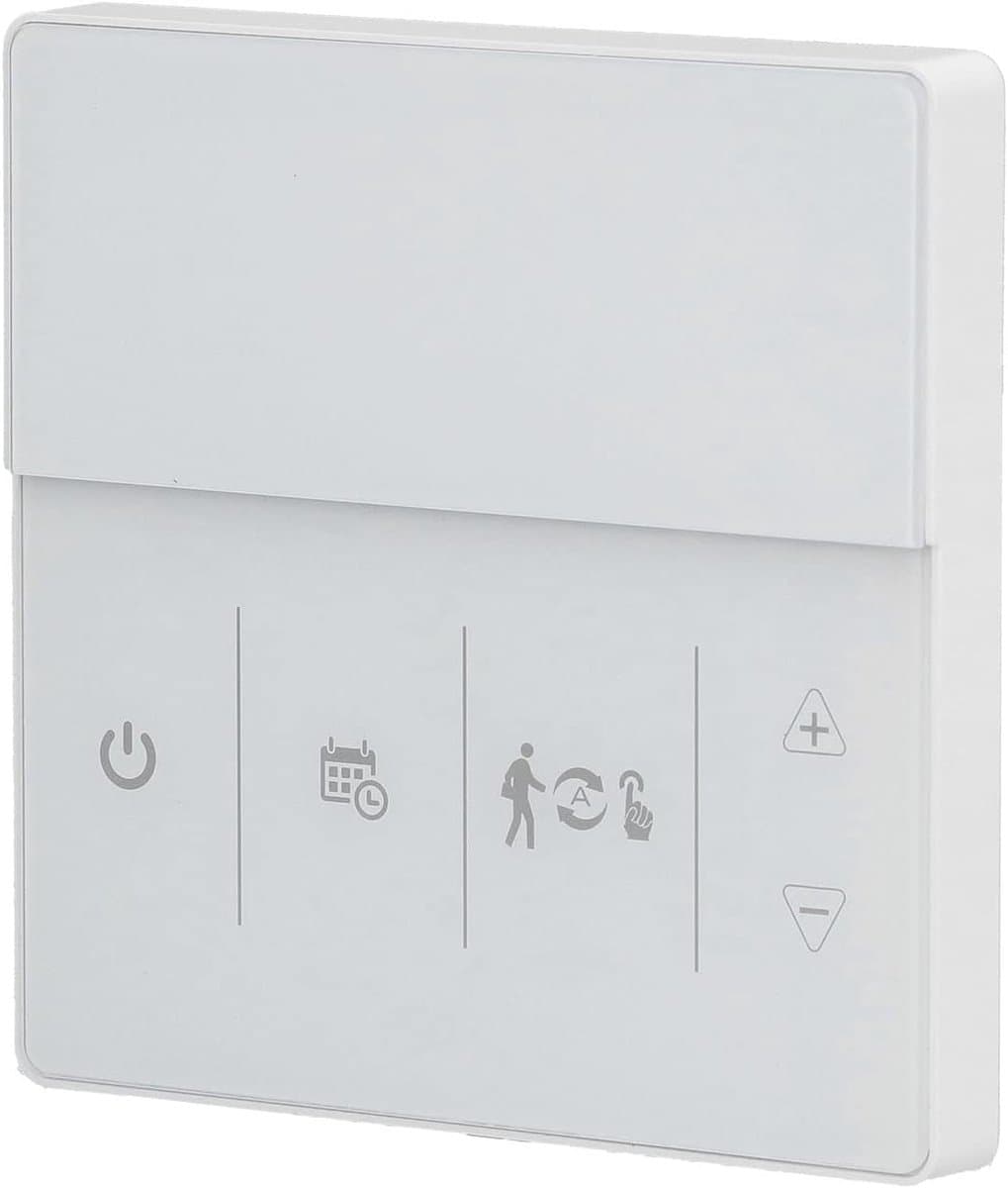 Slimme Thermostaat - Programmeerbare Thermostaat - Temperatuur Regelen - Open Raam Detectie - 86 x 86 mm - Wit — afbeelding 1