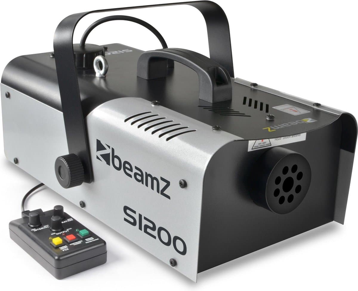 Rookmachine - Beamz S1200 MKII rookmachine 1200W met timer en regelbare output — afbeelding 1