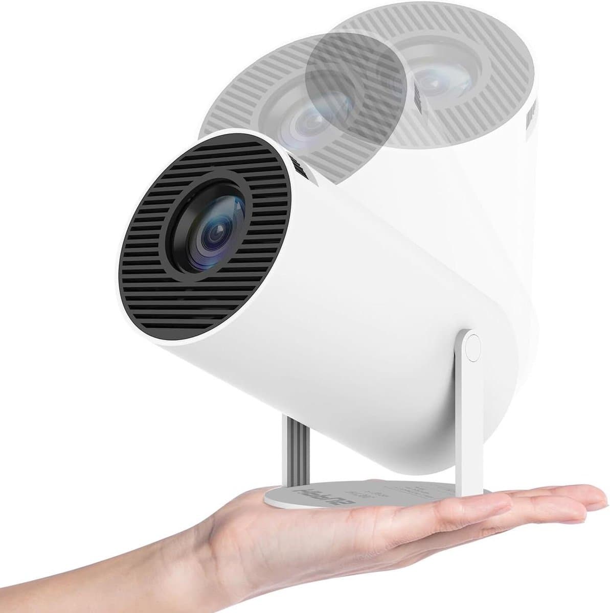 Mini-beamer 4K 180 graden draaibaar - draagbare projector - kleine videoprojector - mobiele telefoon - automatische keystone correctie - thuisbioscoop - compact Mini Beamer — afbeelding 1